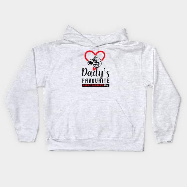 Dady Is Favorite T-Shirt Kids Hoodie by Tzone